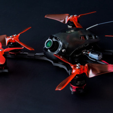 Mini, drone, Racing, black