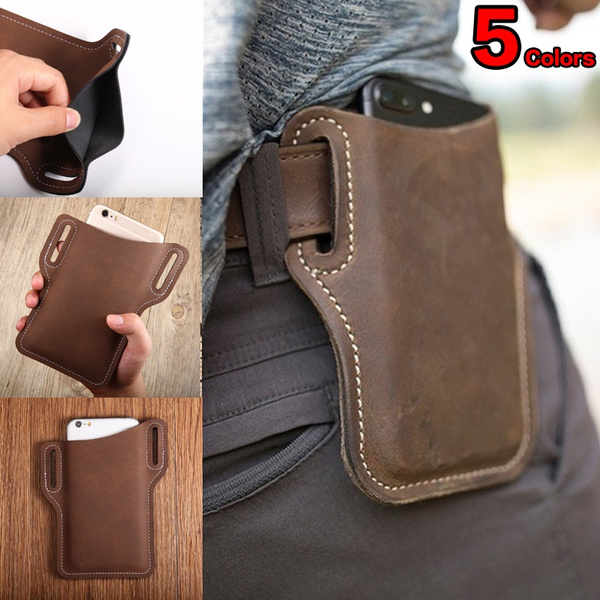 Phone pouch for outlet belt