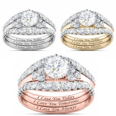 Wedding, Engagement Wedding Ring Set, Love, Jewelry