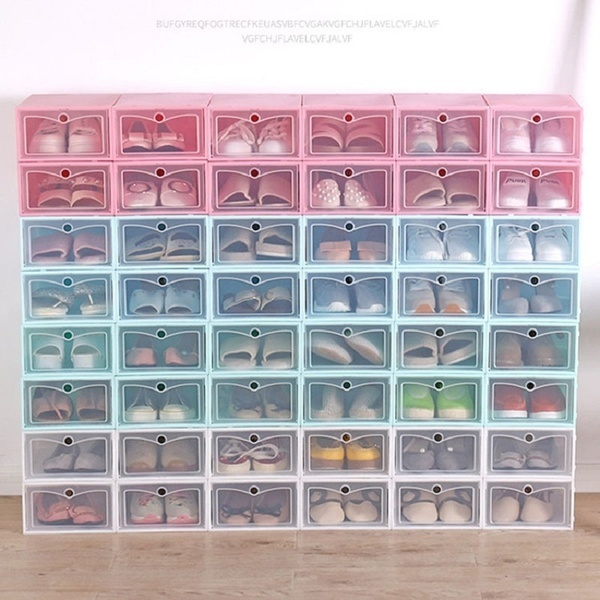 plastic shoe drawer boxes
