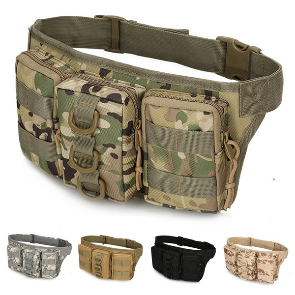 Triple Small Pockets Adventure Military Tactical Camouflage Training ...