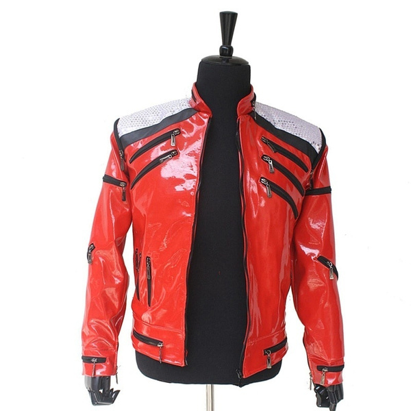 michael jackson red leather jacket