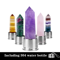 Bottle, quartzcrystal, watercupglas, wand