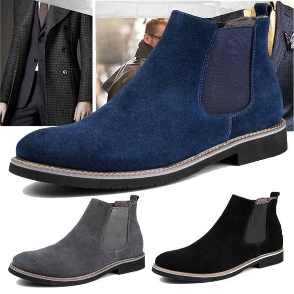 Britain Style Vintage Men Chelsea Boots Winter Warm Boots Brand Genuine Leather Men Ankle Boots Men Shoes Herrenstiefel Botas De Hombre Herresko Erkek Botlari Laarzen Voor Heren Herrskor Manner Stiwwelen Botas Masculinas Meeste Saapad Wish