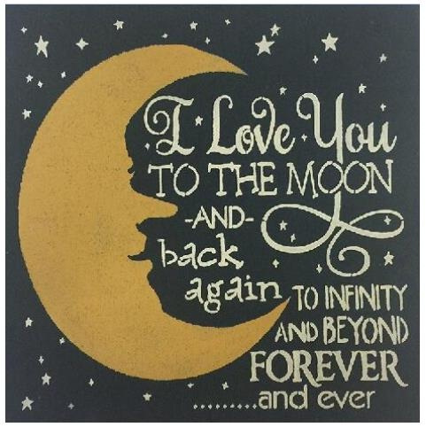 Diy Diamond Embroidered Full Round Drill I Love You To The Moon And Back 5d Diamond Painting Cross Stitch Soccer Wish