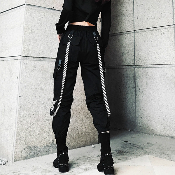 pay off Follow us hell Fashion Women Cargo Pants Multi Pocket Pants Buckle Street Style Womens  Dungarees Loose Cargo Joggers | Wish