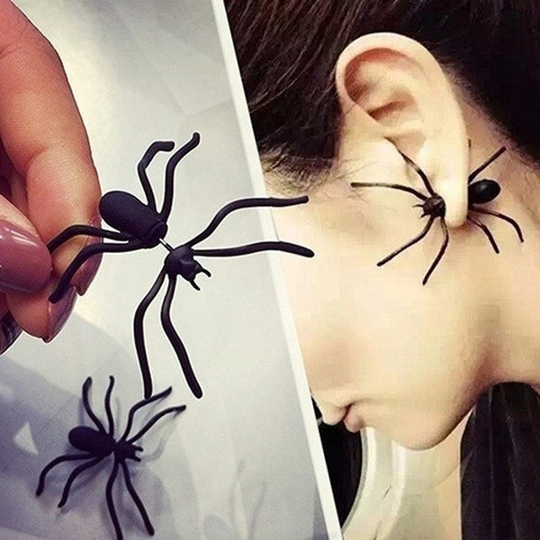 spider stud earrings