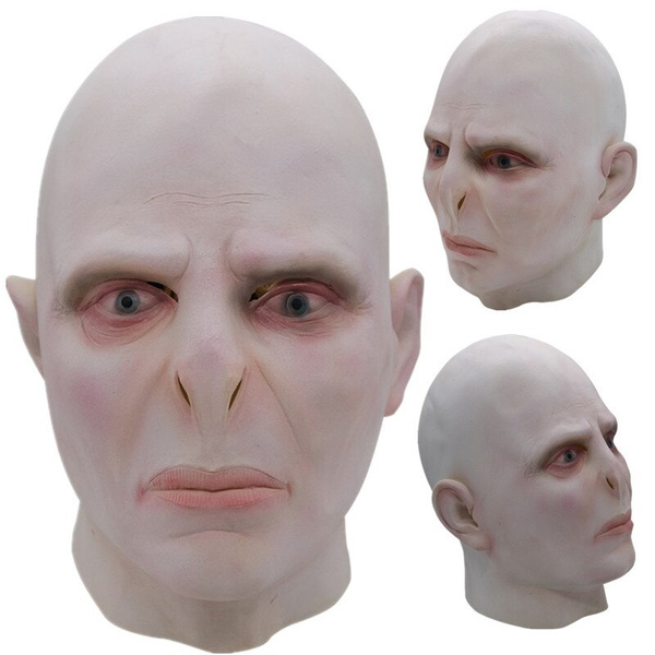 Lord Voldemort Latex Mask Cosplay Fancy Dress Halloween Costume Props | Wish