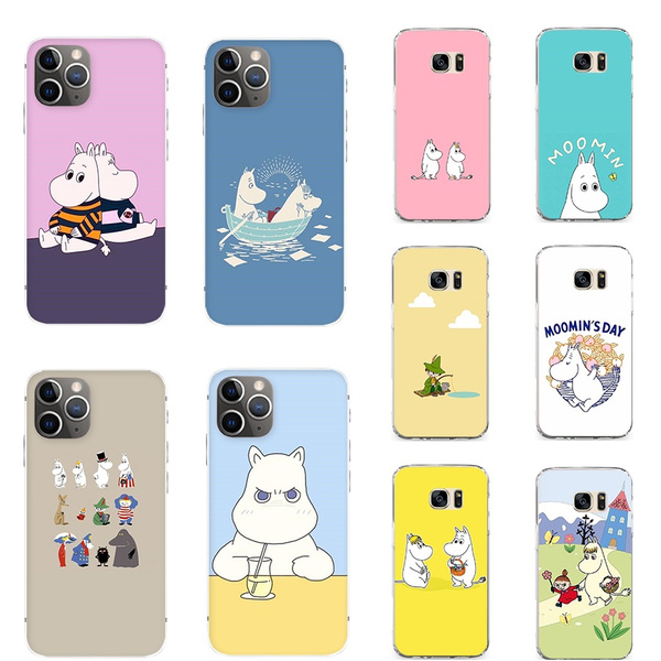 Moomin Valley pattern cute Mobile Phone Case for IPhone 6 6plus Iphone 7 7plus Iphone 8 8plus Iphone X XS MAX XR Iphone 11 Pro Max Samsung S6 S7 S8 S9