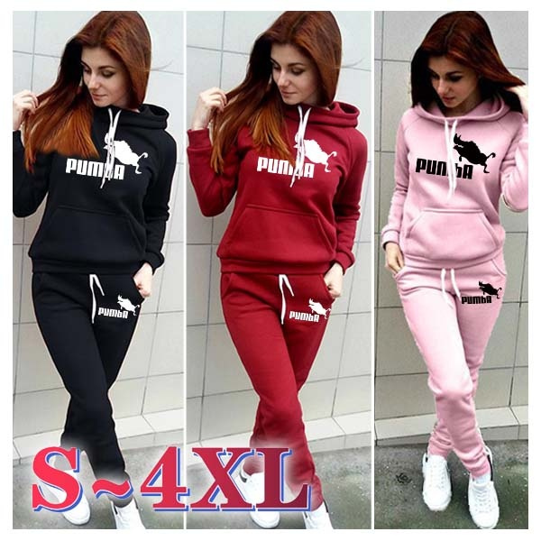 Women Sport Suits Hoodie and Pants Sweatsuits Jogging Suits
