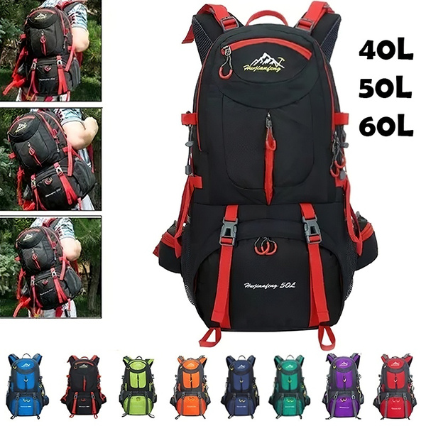 40L/50L/60L Outdoor Camping Hiking Mountaineering Backpack Waterproof Travel Bag