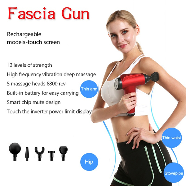 Fascia Gun Muscle Massager Portable Fitness Muscle Relaxer
