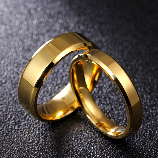 2020 New Marriage Alliances Love Couple Wedding Rings Set For Men And Women Gold Color Proposal Titanium Stainless Steel Jewelry Couple Rings Ring Forrings For Men Aliexpress