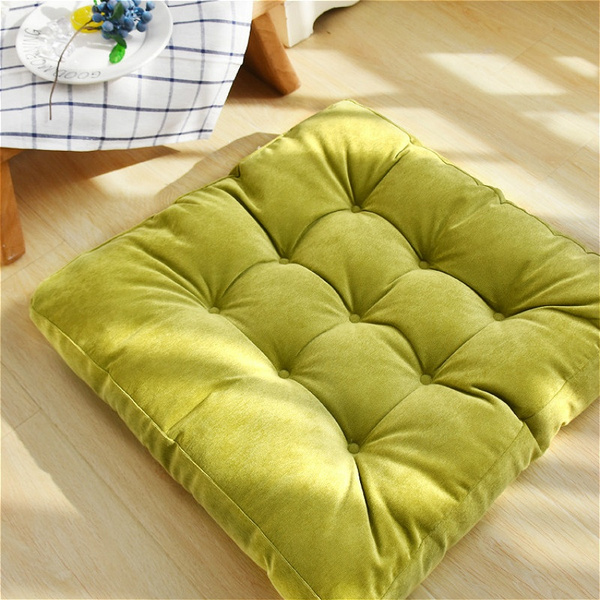 Soft Sofa Chair Corduroy Cushions Seat Square Floor Garden Dining Large Thick 