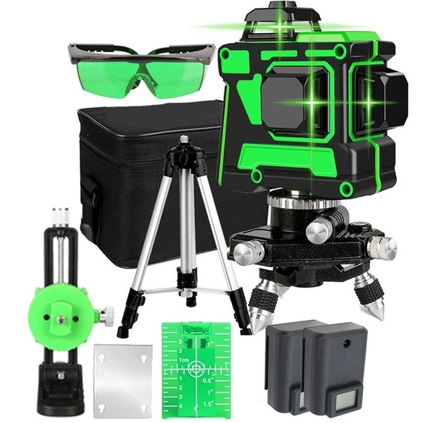 Upgraded Household tools 12 Lines 3D Green Laser Level SelfLeveling