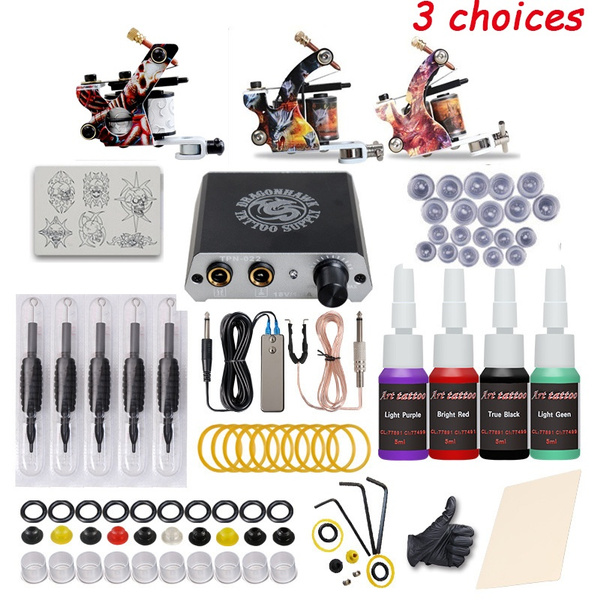 full tattoo kit professional 3 tattoo