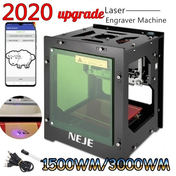 Upgrade Neje Dk 8 Kz 1500mw 3000mw Mini Usb Laser Engraving Machine Automatic Cnc Wood Router Laser Engraver Printer Cutter Cutting Machine Wish