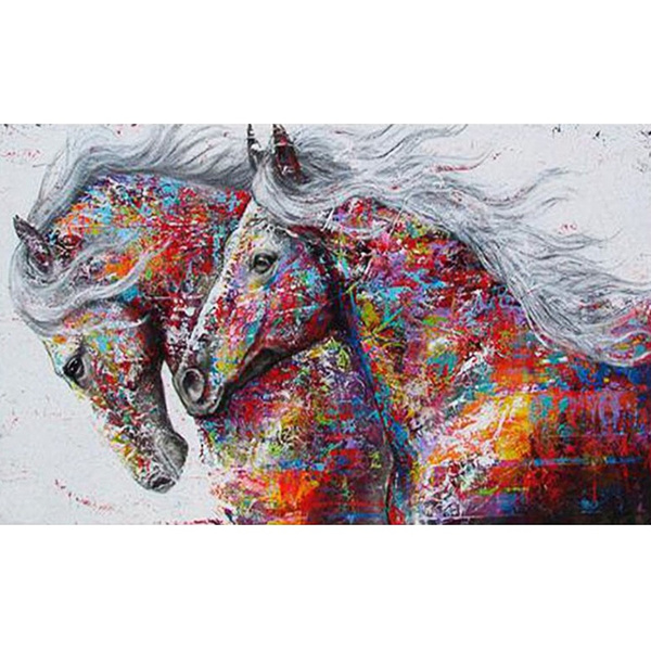 Big Size Diamond Embroidery Animal Horse Diamond Painting Full