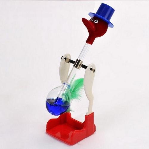 Drinking Bird Dippy Lucky Novelty Happy Duck Bobbing Toy Einstein Retro  Glass j