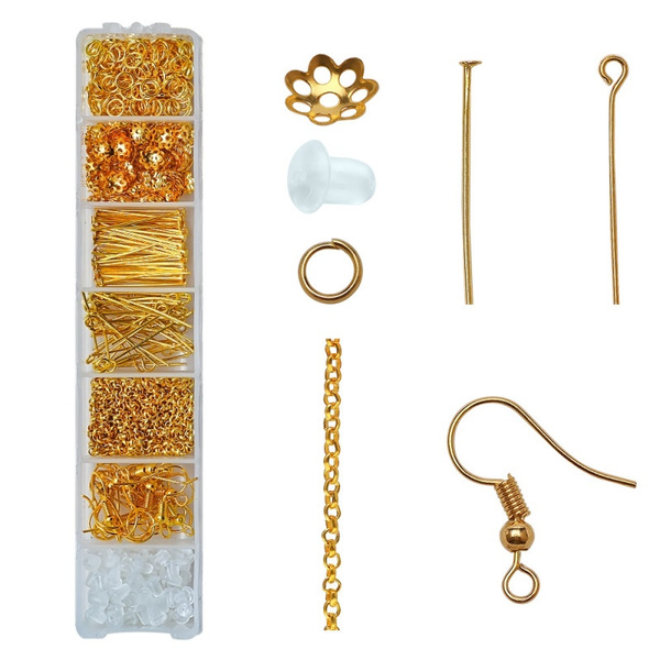521pcs/box Earrings Hooks for Jewelry Making Earring Making Supplies Kit  with Fish Hook Earrings/Earring Cards/Jewelry Plier/Earring Backs and Jump  Ring for Jewelry Making and Earring Repair