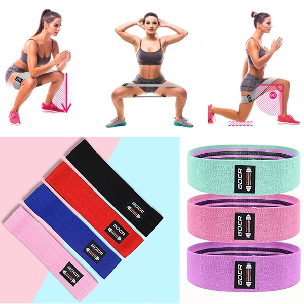 2020 Hot Sale Resistance Bands Loop Exercise Bands Booty Bands Workout Bands Hip Bands Wide Resistance Bands Hip Resistance Band for Legs and