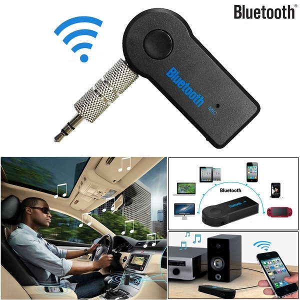 3.5mm Handsfree Wireless Car Bluetooth Receiver AUX Music Stereo Audio Adapter 