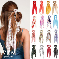 hairbandbow, hairtieselastic, hairscrunchie, Floral print