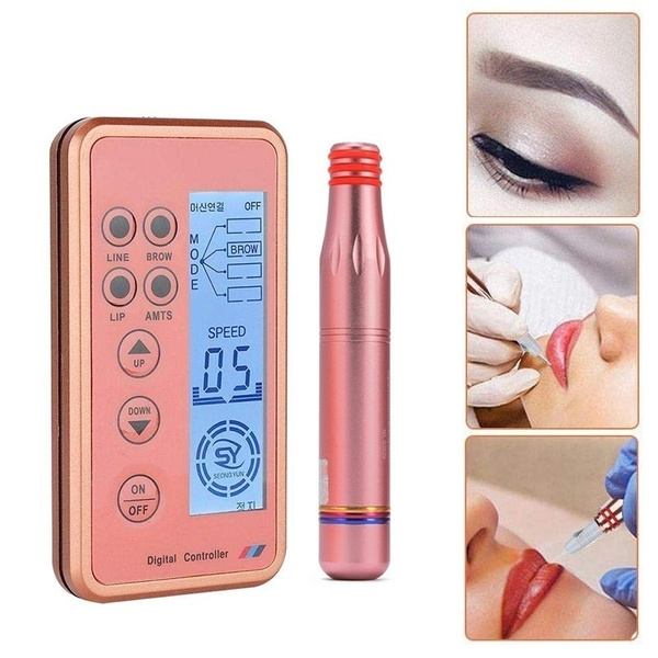 BMX Permanent Makeup Machine Tattoo Pen Professional Digital tattoo Machine  Sets with Cartridges Eyebrow Lip LW002 dermograph - AliExpress