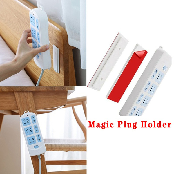 Magic Plug Holder Seamless Punch-free Plug Sticker Wall Fixer for Sockets