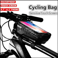 handlebar bag with phone holder