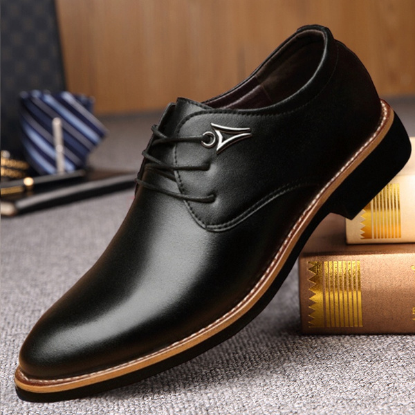 Men Fashion Shoes British Style Leather Shoes Formal Business