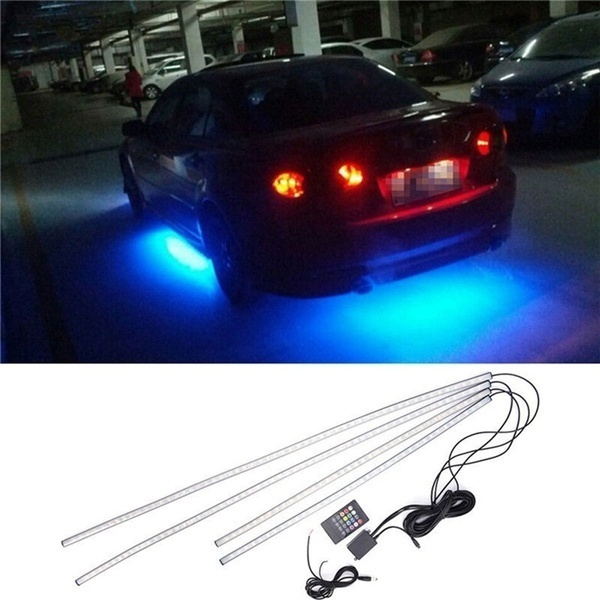 4in1 RGB LED Waterproof Wireless Control Car Light Tube Strip Glow