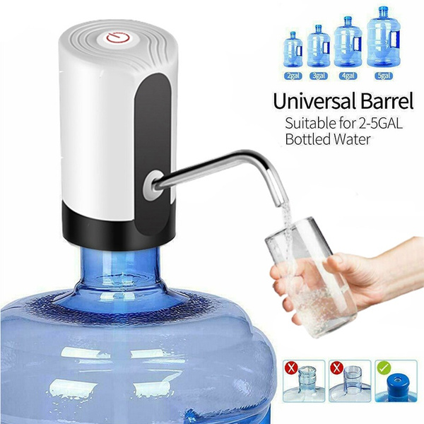 Automatic USB Water Bottle Pump Dispenser 5 Gallon Universal Electric ...