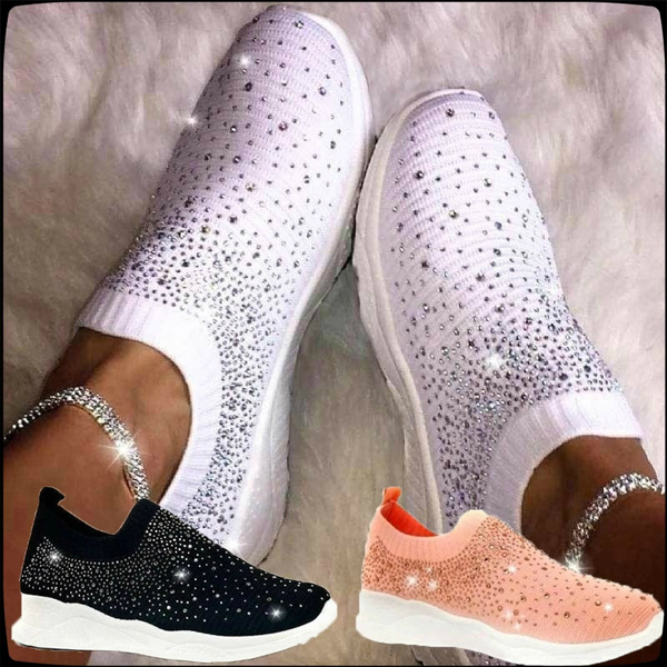 pink sparkly trainers womens