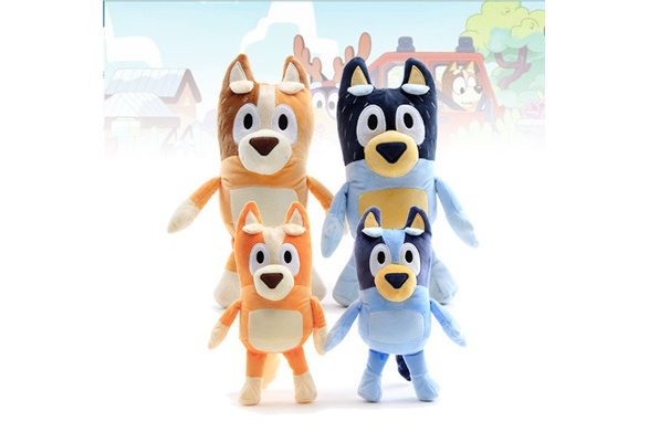 2020 New Bluey Bingo Family Kids Cartoon Dogs Doll Plush Toy Stuffed  Animals Ragdoll Children Toy Gift