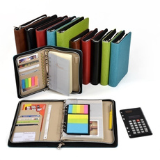 leather, calculator, notebookzipper, stationeryclip