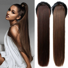 brown, pony, clip in hair extensions, Hair Extensions