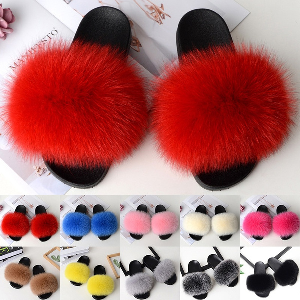 Fluffy slides hot sale uk