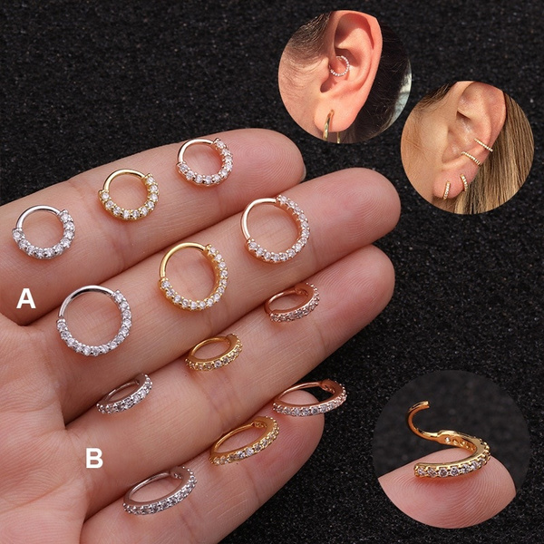 1PC Helix Tragus Piercing Hoop Earring for Women Cartilage Ear