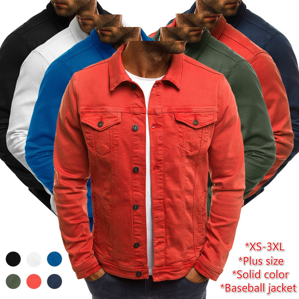 High Quality Men's Jacket New Denim Jacket Baseball Jacket Men's Bomber