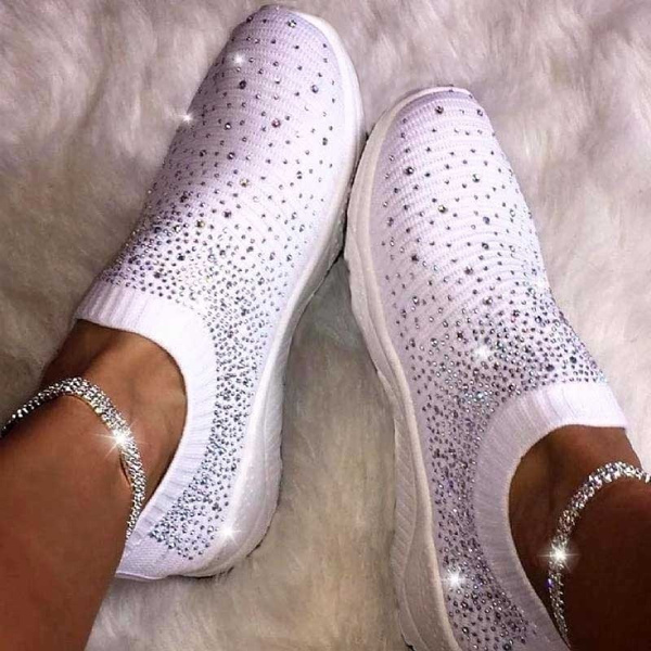 crystal sizzle sock sneakers