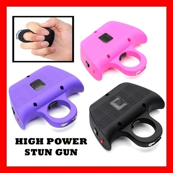 Mini Rechargeable Knuckle Stun Gun Self Defense Security Tool Wish