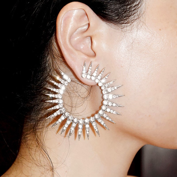 large round earrings