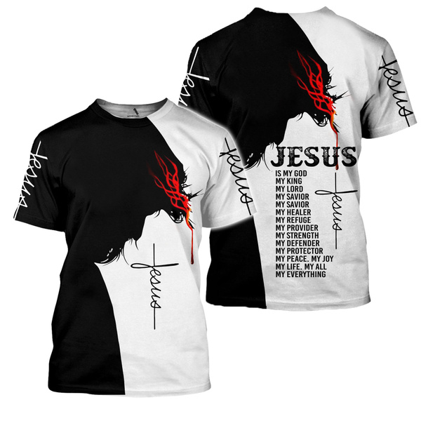 Women Tshirt Jesus Christ 3D 