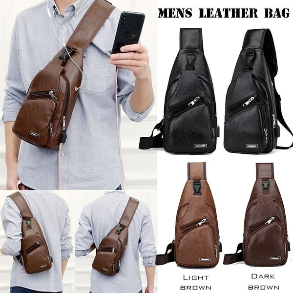 Chest Bag Fashion New Solid Color Men Chest Bag Outdoor Casual