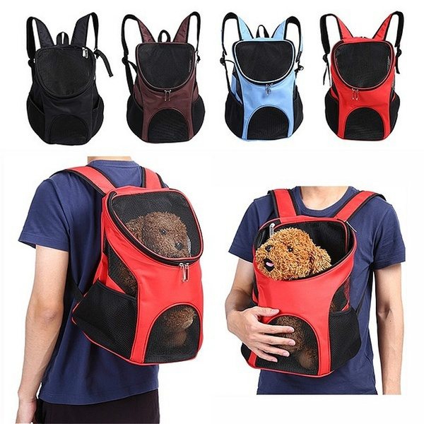 4 Colors Portable Pet Dog Cat Travel Double Shoulder Backpacks Sport