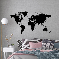 Decor, worldmap, house, decorationsticker
