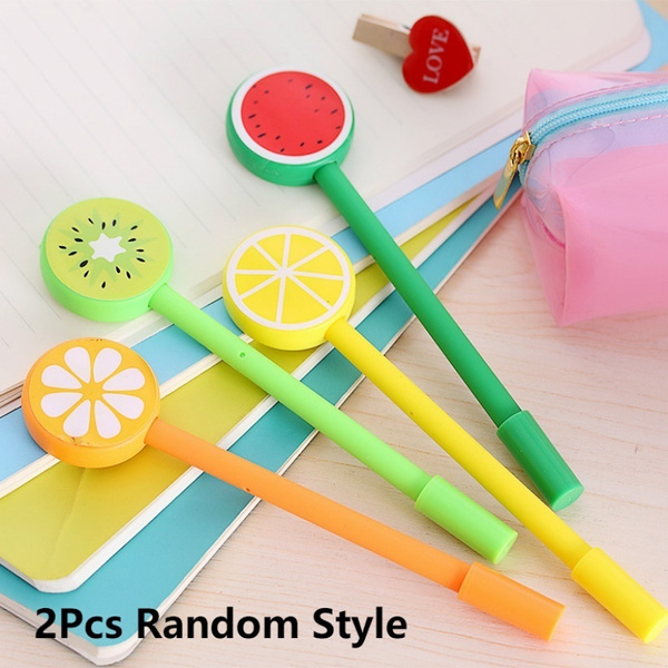 Fruit Juice Pens, Novelty Pens, Back to School Stationery, Cute