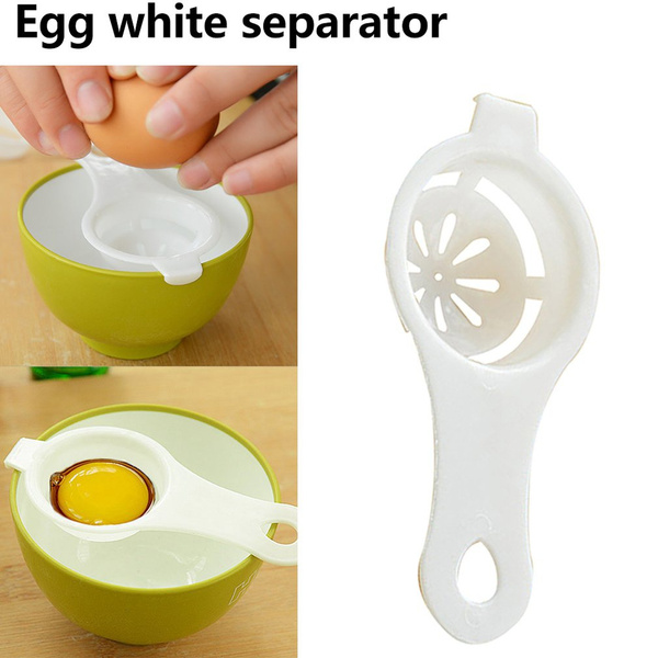 Household Egg Yolk White Separator Egg Divider with Collecting Base Bowl