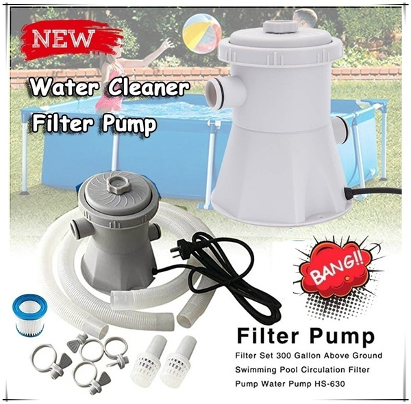 Electric Swimming Pool Water Cleaning Tool Above Ground Pool  Filter Pump CLEAN！ 